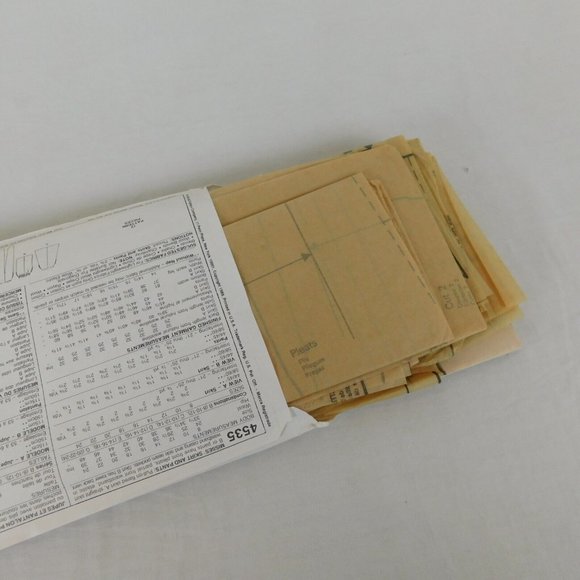 McCalls 4535 Sewing Pattern Women Skirts Pants CUT to Size 14 Pre-Owned Vintage - Picture 3 of 3